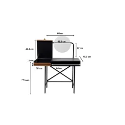 KARE Design Table De Maquillage Vanity 102X47Cm Clearance
