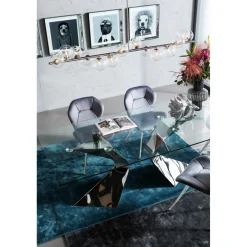KARE Design Table Gloria Chrome 200X100Cm