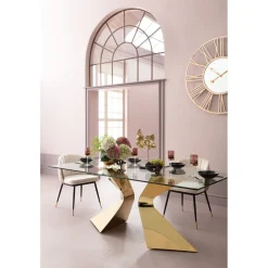KARE Design Table Gloria Gold 200X100Cm Discount