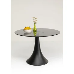 KARE Design Table Grande Possibilita Verre Fume O110Cm Hot