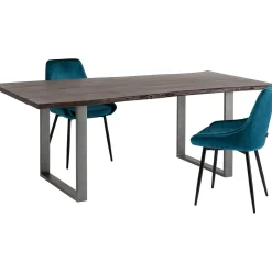 KARE Design Table Harmony Fonce Acier Brut 180X90 New