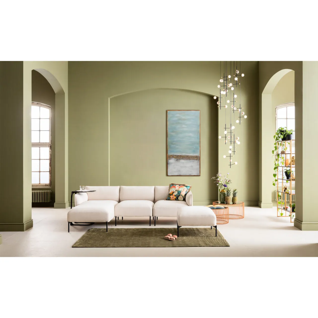 KARE Design Tableau Acrylique Abstract Horizon 100X200Cm New