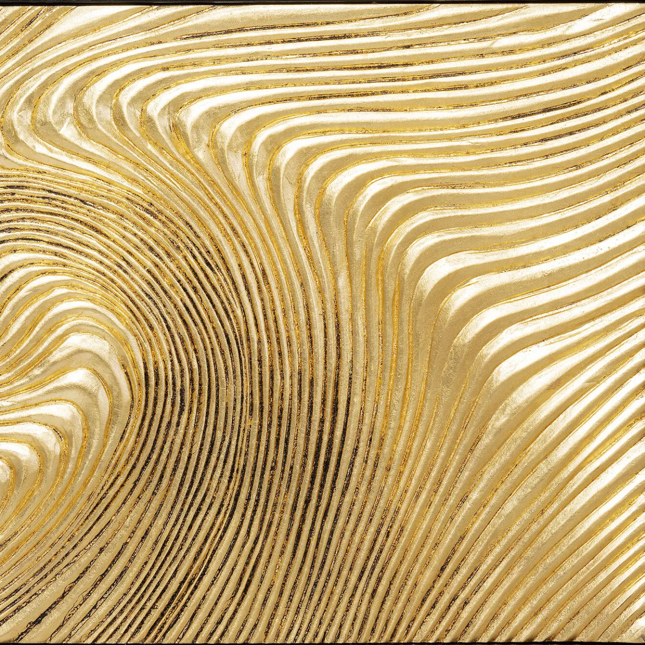 KARE Design Tableau Décoratif Wave Dore (2/Set) Clearance