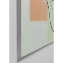 KARE Design Tableau En Verre Art Face Pastell 100X100Cm Hot