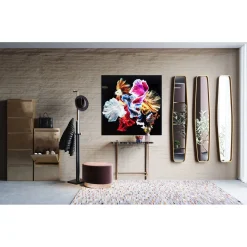 KARE Design Tableau En Verre Colorful Swarm Fish 120X120Cm Online