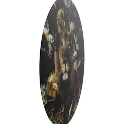 KARE Design Tableau En Verre Curious Lion O100Cm Discount