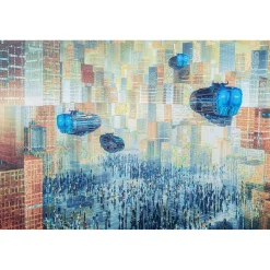 KARE Design Tableau En Verre 3D Future City 150X100Cm Online