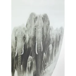 KARE Design Tableau En Verre Elephant Walk O120Cm Clearance