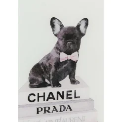 KARE Design Tableau En Verre Fashion Dog 60X80Cm Hot