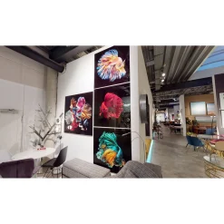 KARE Design Tableau En Verre Fire Fish 100X100Cm Discount