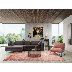KARE Design Tableau En Verre Flower Art Lady 80X80Cm Outlet
