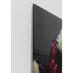 KARE Design Tableau En Verre Flower Art Lady 80X80Cm Outlet