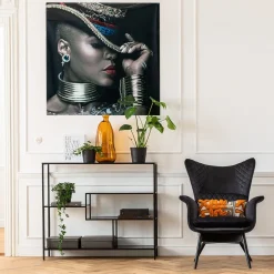 KARE Design Tableau En Verre Foxy Lady 120X120Cm Sale