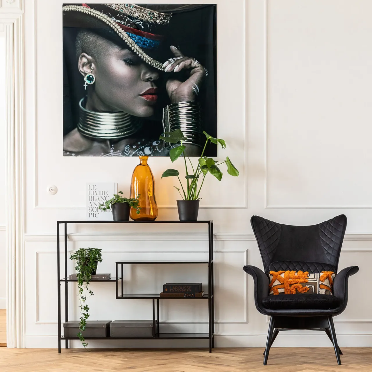 KARE Design Tableau En Verre Foxy Lady 120X120Cm Sale