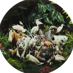 KARE Design Tableau En Verre Jungle Animals O120Cm Clearance