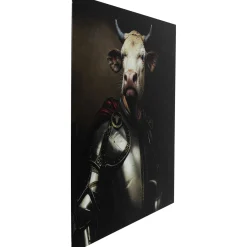 KARE Design Tableau En Verre Knight Cow 120X120 Outlet