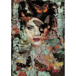 KARE Design Tableau En Verre Lady Butterfly 100X150Cm Best