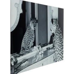 KARE Design Tableau En Verre Metallic Gepard 150X100Cm Hot