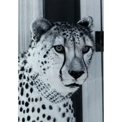 KARE Design Tableau En Verre Metallic Gepard 150X100Cm Hot