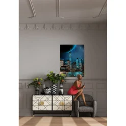 KARE Design Tableau En Verre Night Skyline 90X120Cm Best