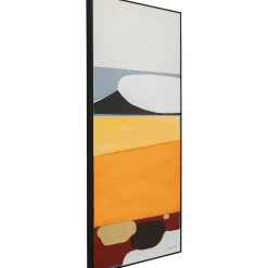 KARE Design Tableau Encadre Abstract Shapes Orange 73X143Cm Sale