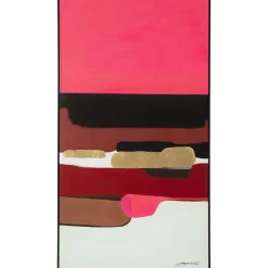 KARE Design Tableau Encadre Abstract Shapes Fuchsia 73X143Cm Best