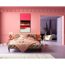 KARE Design Tableau Encadre Abstract Shapes Fuchsia 73X143Cm Best