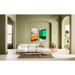 KARE Design Tableau Encadre Abstract Shapes Vert 73X143Cm Online