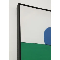 KARE Design Tableau Encadre Abstract Shapes Vert 73X143Cm Online