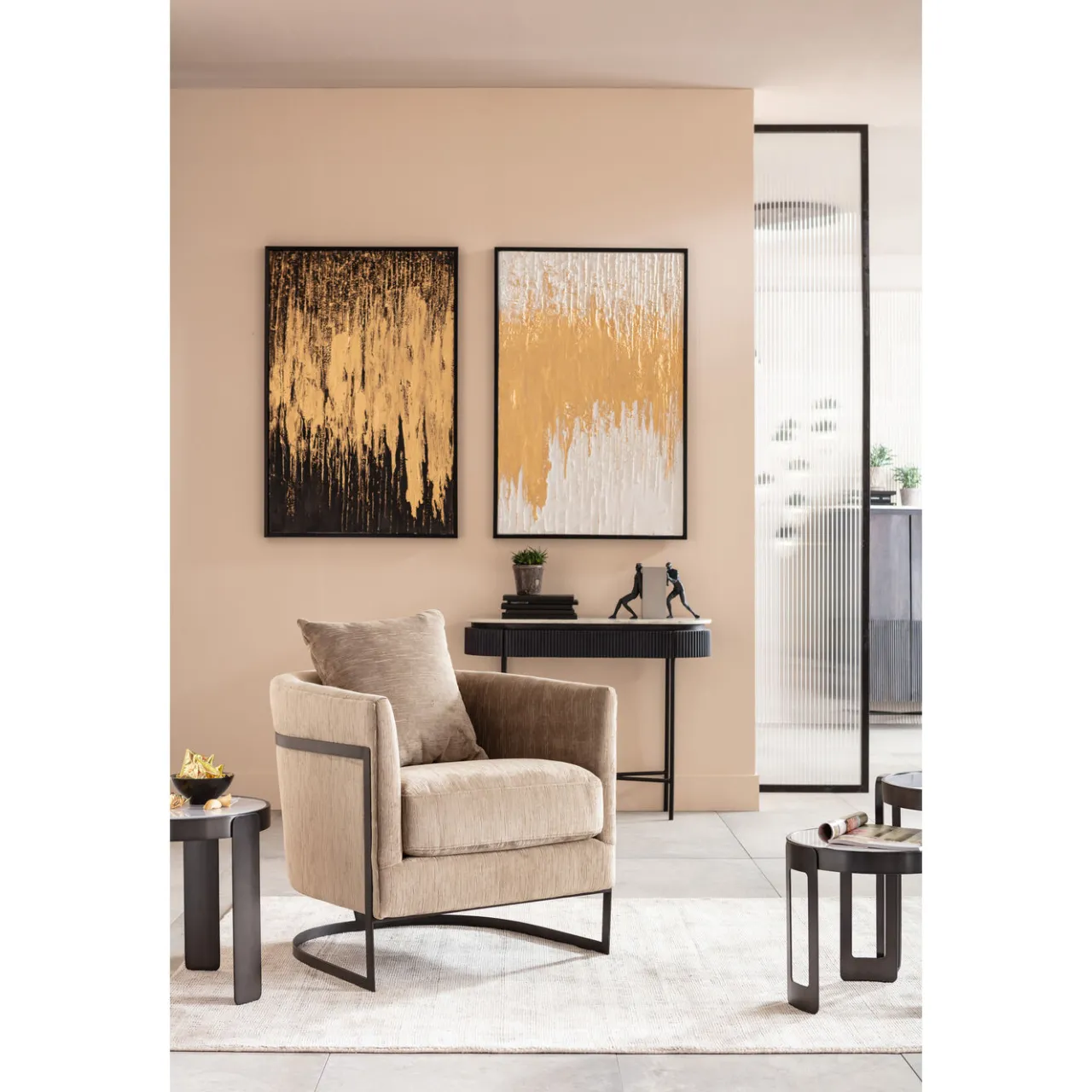 KARE Design Tableau Encadre Abstract Noir 80X120Cm Sale
