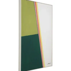 KARE Design Tableau Encadre Abstract Shapes Khaki 73X103Cm Hot