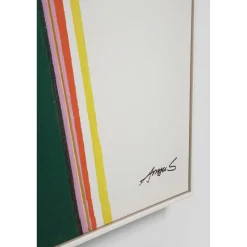 KARE Design Tableau Encadre Abstract Shapes Khaki 73X103Cm Hot