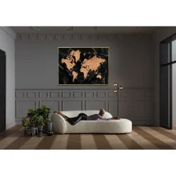 KARE Design Tableau Encadre World Map 150X100Cm Best