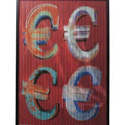 KARE Design Tableau Frame Art 3D Euro 118X83Cm New
