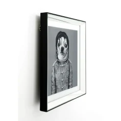 KARE Design Tableau Frame Mirror King Dog 60X60Cm Clearance