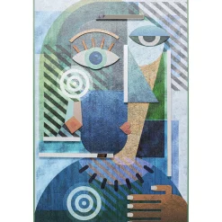 KARE Design Tableau Geometric Woman 100X150Cm Outlet