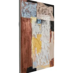 KARE Design Tableau Sur Toile Art Splash Orange 90X120Cm Hot