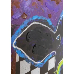 KARE Design Tableau Sur Toile Colorful Cows 120X90Cm Best