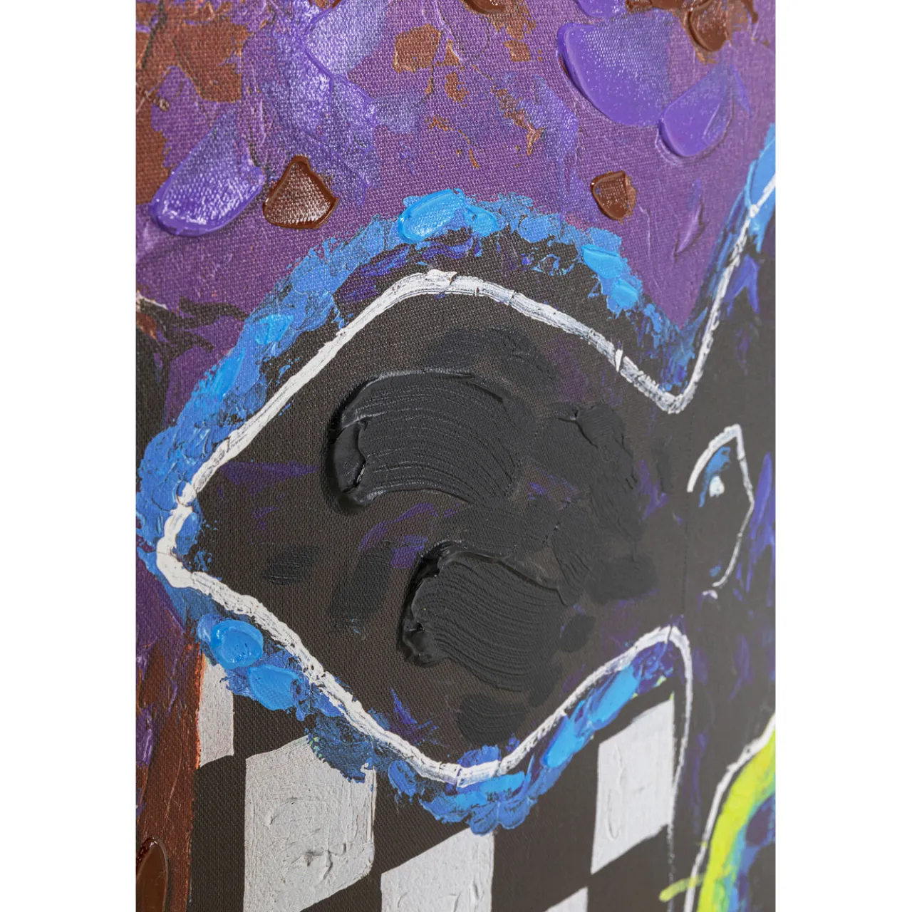 KARE Design Tableau Sur Toile Colorful Cows 120X90Cm Best