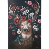 KARE Design Tableau Sur Toile Deer In Flower 90X140Cm Outlet
