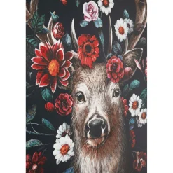 KARE Design Tableau Sur Toile Deer In Flower 90X140Cm Outlet