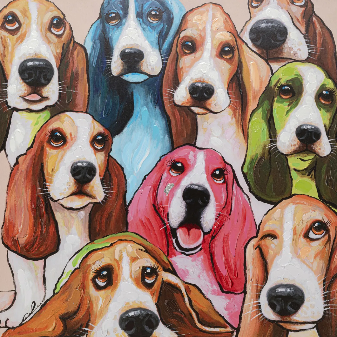 KARE Design Tableau Sur Toile Doggy Eye S 100X100Cm Best