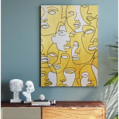 KARE Design Tableau Sur Toile Faces 70X100Cm Sale