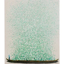 KARE Design Tableau Sur Toile Flower Boat Beige Vert 120X160Cm New