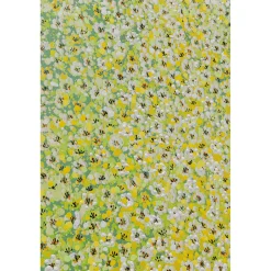 KARE Design Tableau Sur Toile Flower Boat Vert Jaune 80X100Cm New
