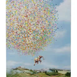 KARE Design Tableau Sur Toile Flying Elephant In Day 120X160Cm Online