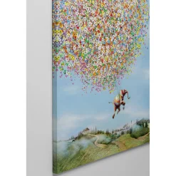 KARE Design Tableau Sur Toile Flying Elephant In Day 80X100Cm Outlet