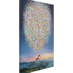 KARE Design Tableau Sur Toile Flying Elephant At Night 80X100C Best