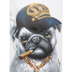 KARE Design Tableau Sur Toile Hip Hop Dog 70X100Cm Discount