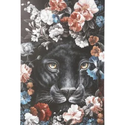 KARE Design Tableau Sur Toile Night Leo In Flower 90X140Cm Discount